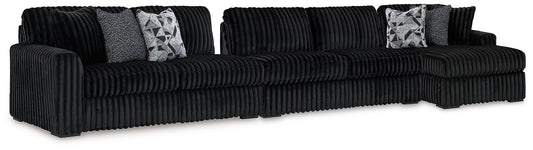 Midnight-Madness 3-Piece Sectional with Chaise