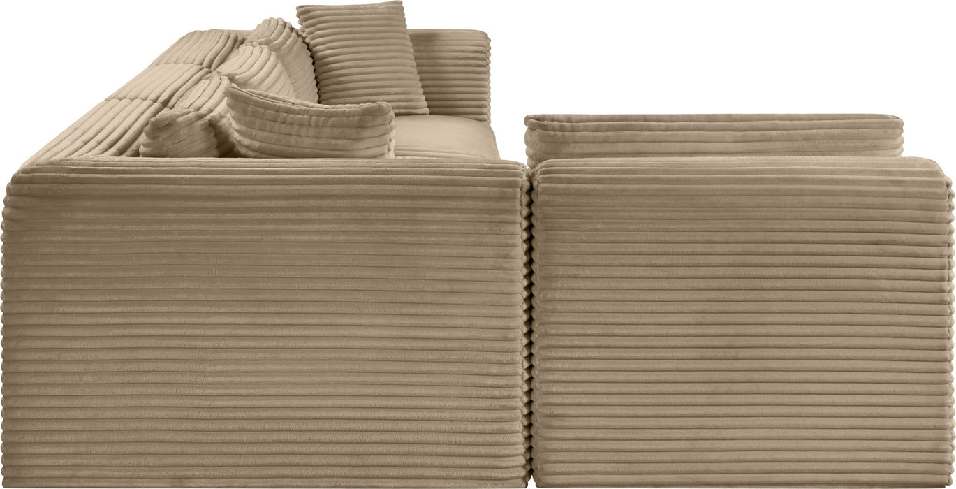 Shaggy - Fabric 4 Piece Modular Sectional