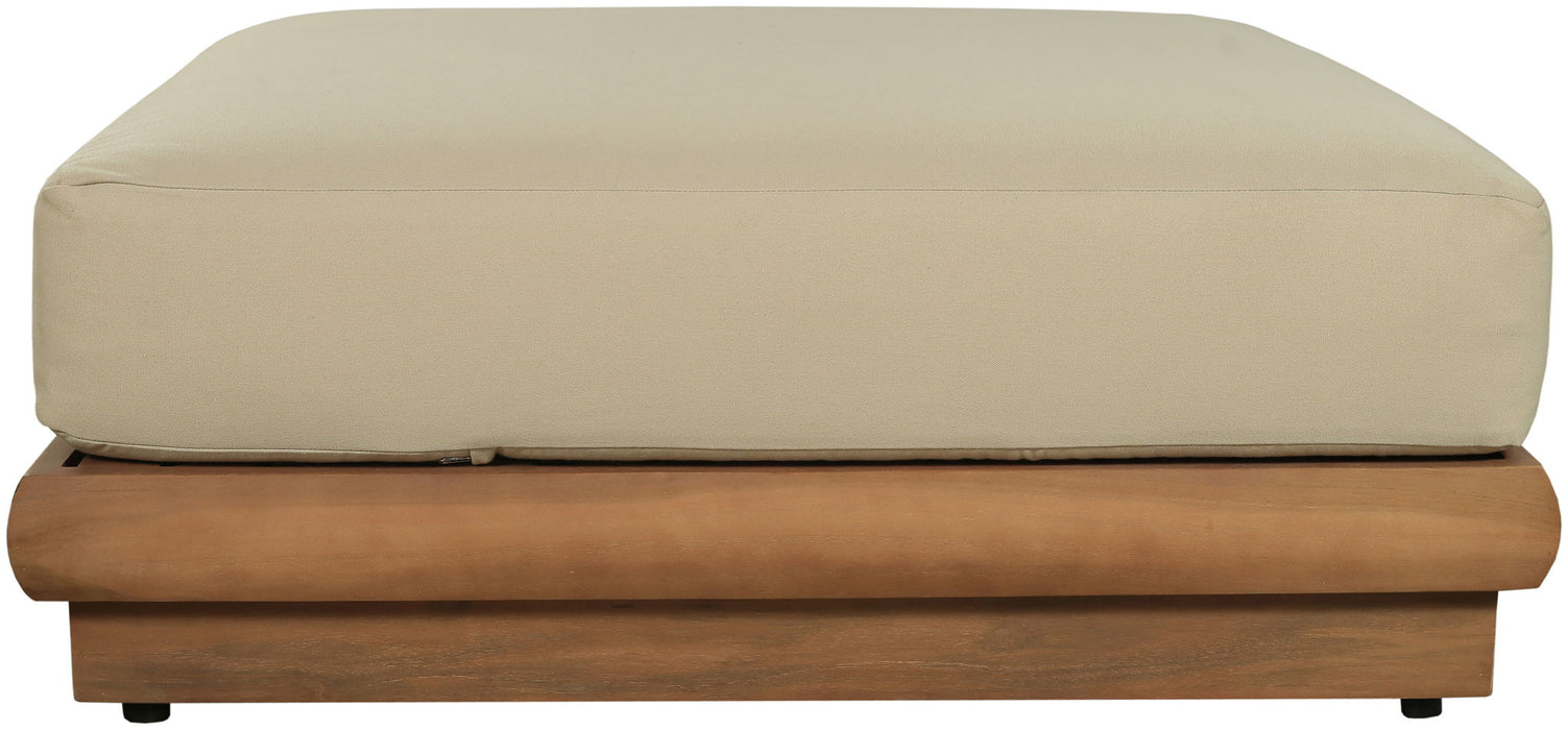 Mirella - Water Resistant Fabric Upholstered Outdoor Patio Modular Ottoman