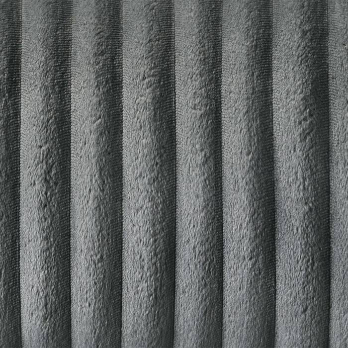 Lesley - Motion Loveseat - Gray Corduroy & Velvet