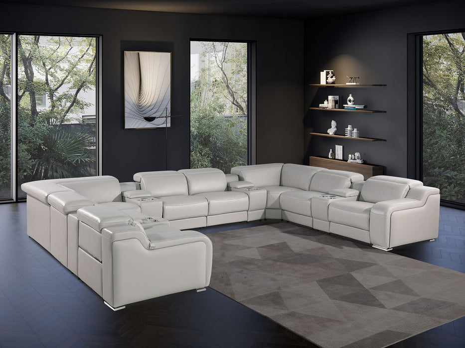 1116 - 12-Piece U-Shaped Sectional Sofa In With 4 Power Recliners & Power Headrests