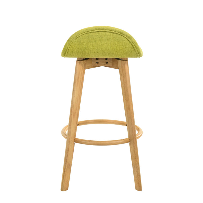 Vera - Upholstered Wood Counter Height Barstool