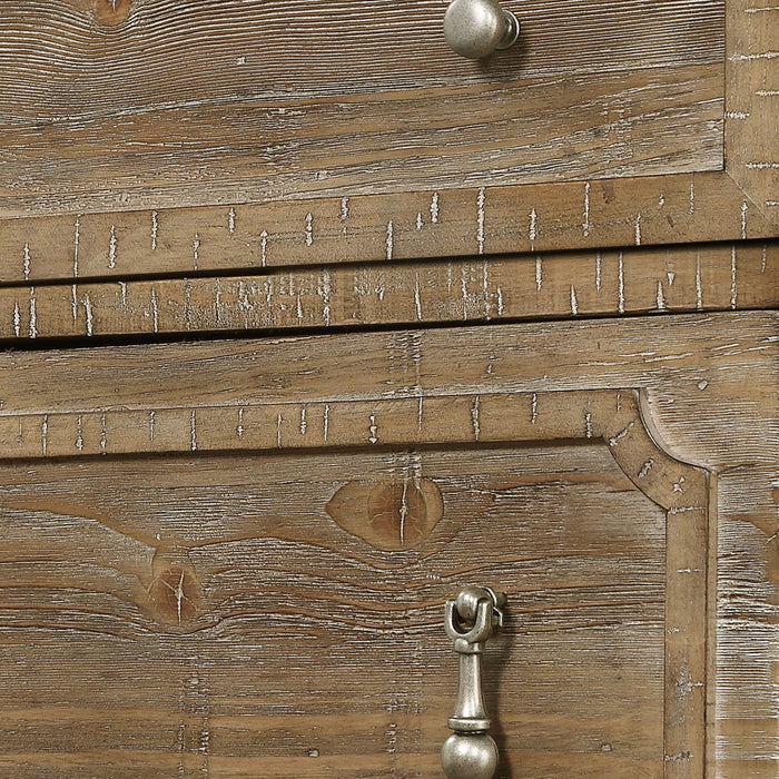 Interlude - 2 Drawers Nightstand - Sandstone Buff