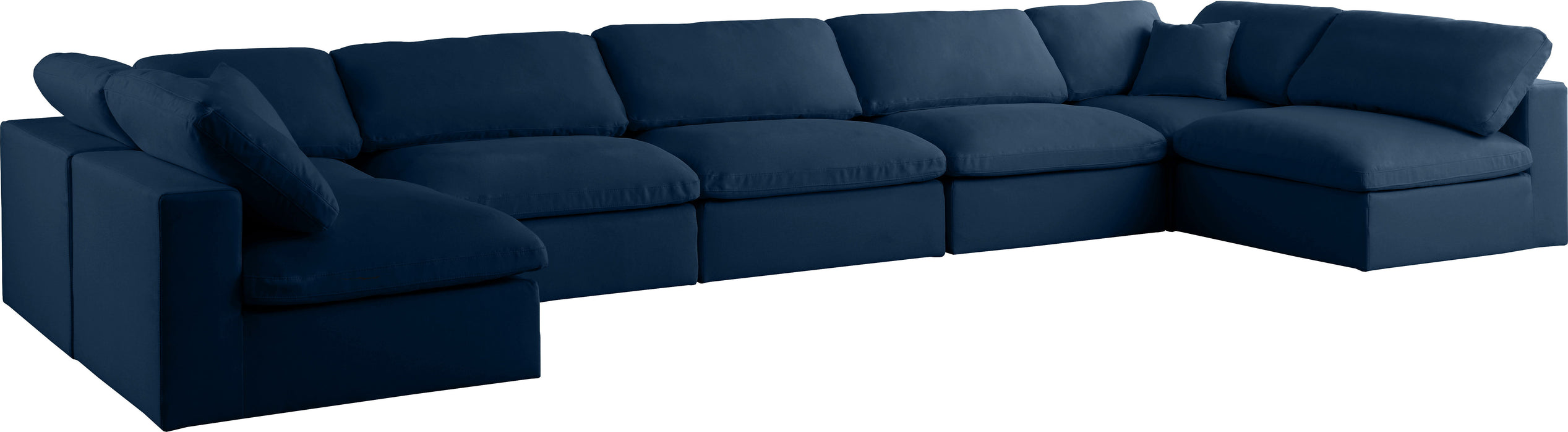 Plush - Velvet Standart Comfort Modular Sectional - Navy