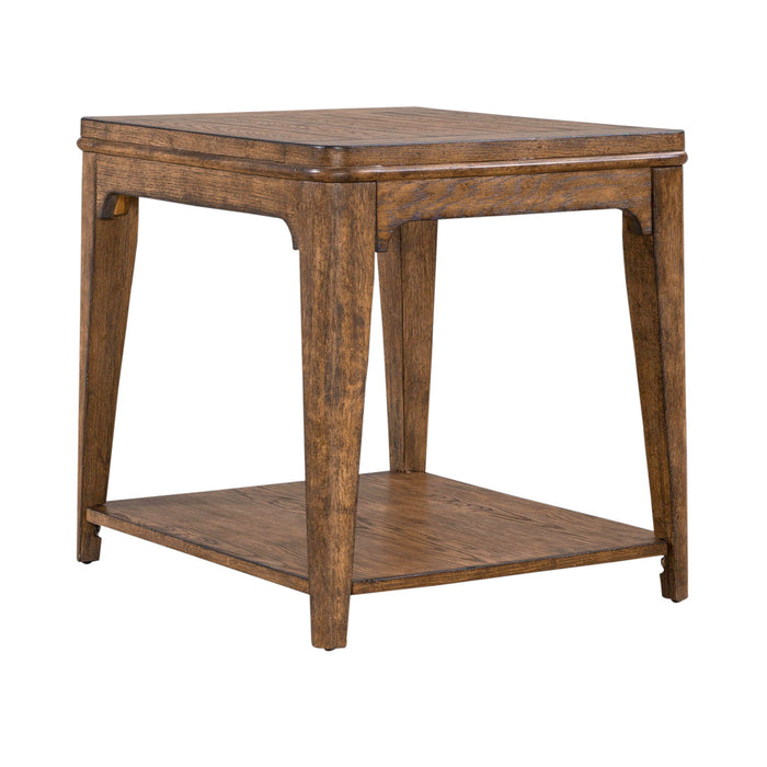 Ashford - Rectangular End Table - Light Brown