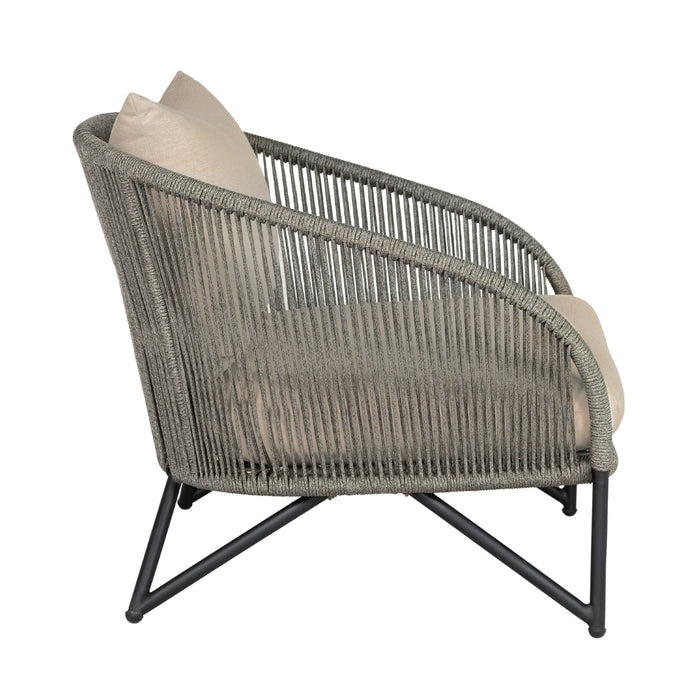 Benicia - Outdoor Patio Chair - Gray / Taupe