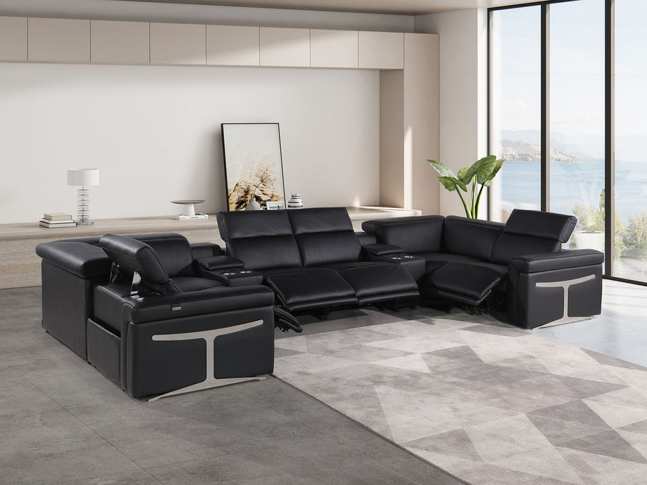 1126 - 8-Piece U-Shaped Sectional Sofa In With 4 Power Recliners & Power Headrest