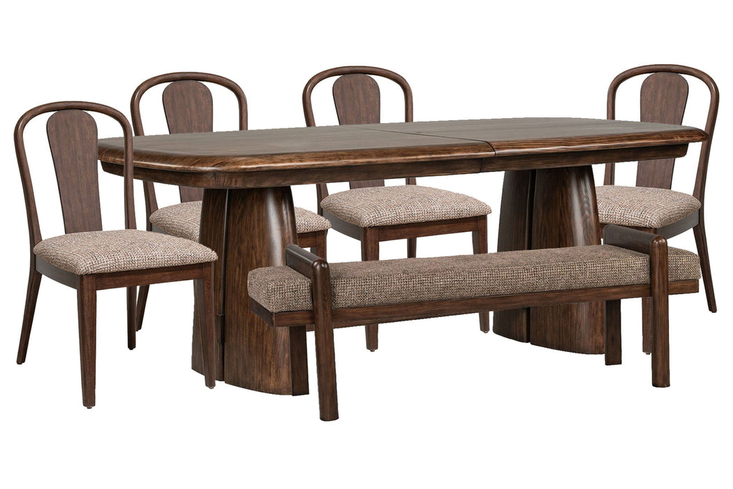 Belville - Extendable Trestle Dining Table Set