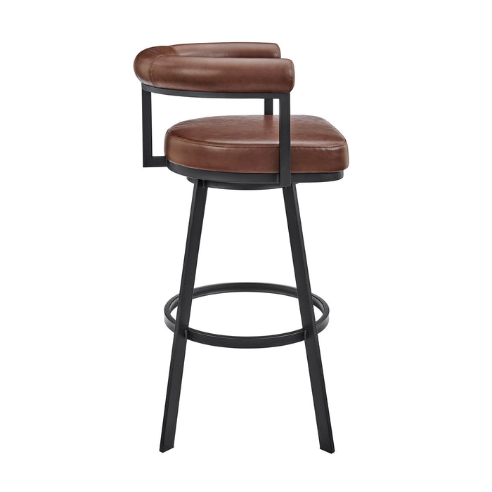 Magnolia - Swivel Stool - Black Metal