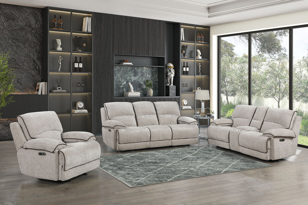 Camden - Dual Reclining Sofa - Beige / Brown