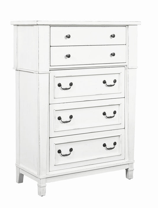 Stoney Creek - 5-Drawer Chest - Weathered White