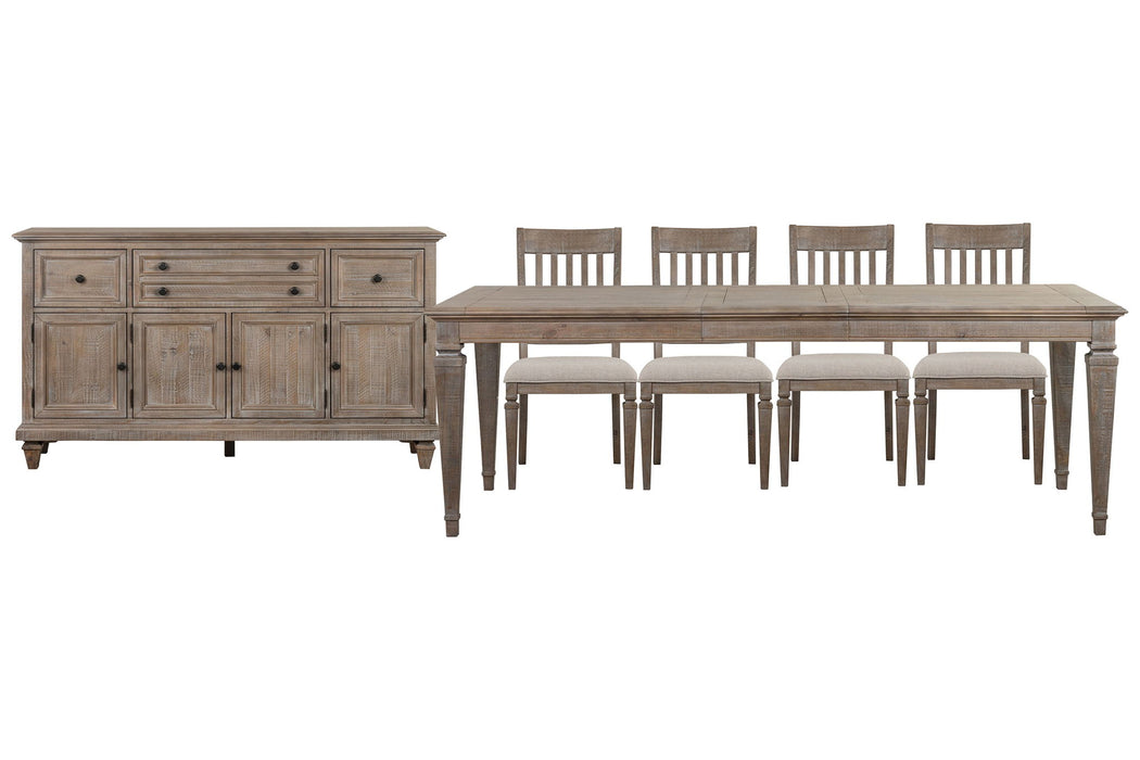 Lancaster - 6 Piece Extendable Rectangular Dining Table Set