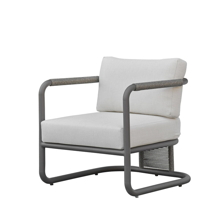 Dorado - Outdoor Club Chair - Off-White / Gray