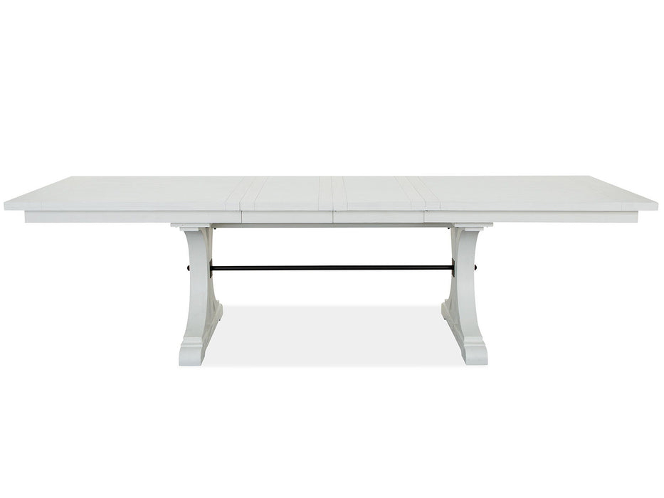 Harper Springs - Trestle Dining Table - Silo White