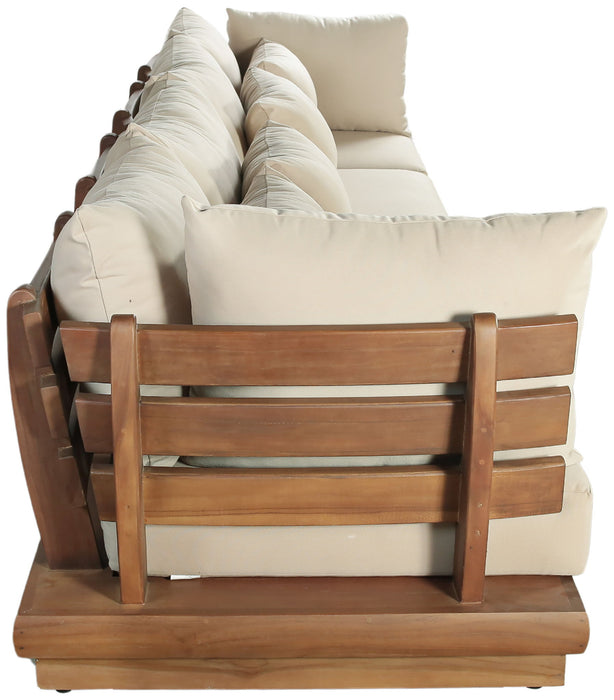 Mirella - 4 Piece Water Resistant Fabric Outdoor Patio Modular Sectional