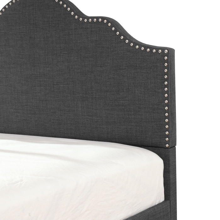 Madison - Upholstered Bed Kit - Charcoal Gray