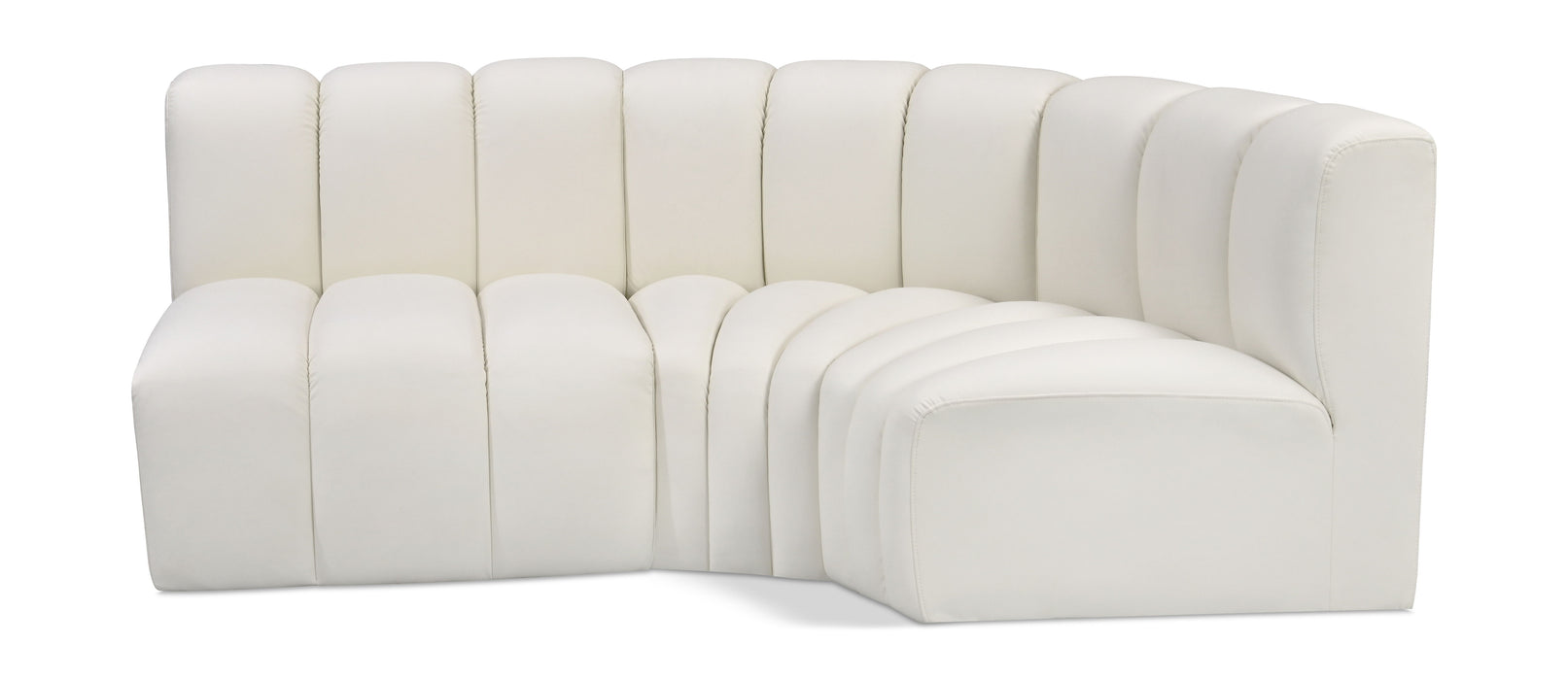 Arc - Faux Leather 3 Piece Sofa