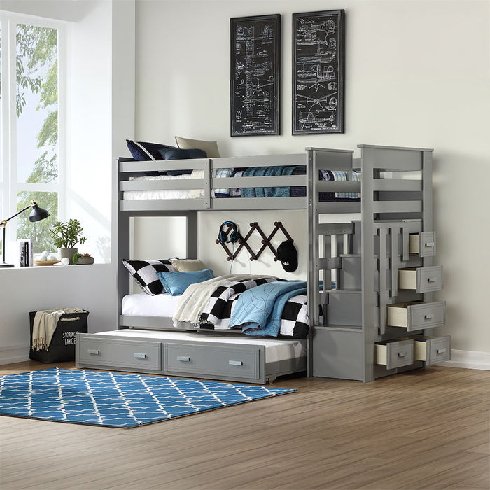 Allentown - Bunk Bed w/Storage Ladder & Trundle