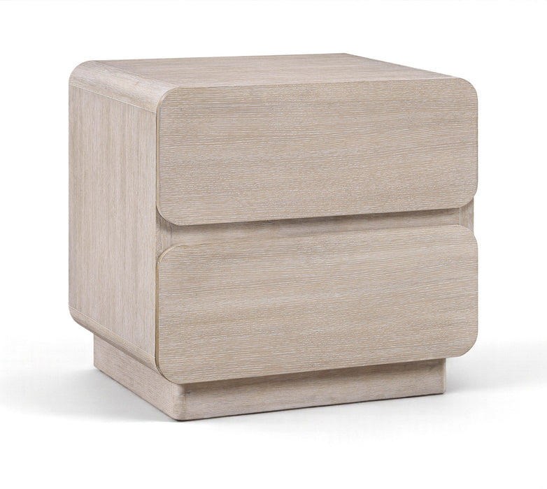 Adagio - Solid Wood And Oak Veneer Nightstand - Natural