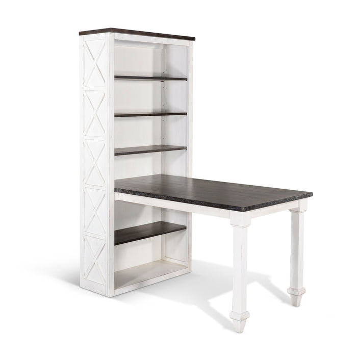 Carriage House - Desk Return - White / Dark Brown