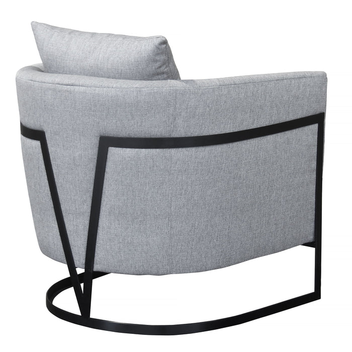 Swan - Contemporary Accent Chair - Black / Gray