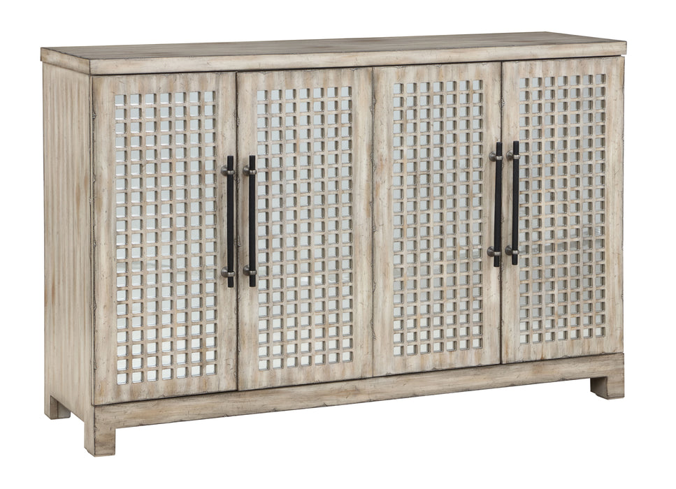 Hollow - Four Door Credenza - Smokey Beige