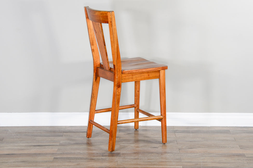 American Modern - T-Back Barstool - Light Brown