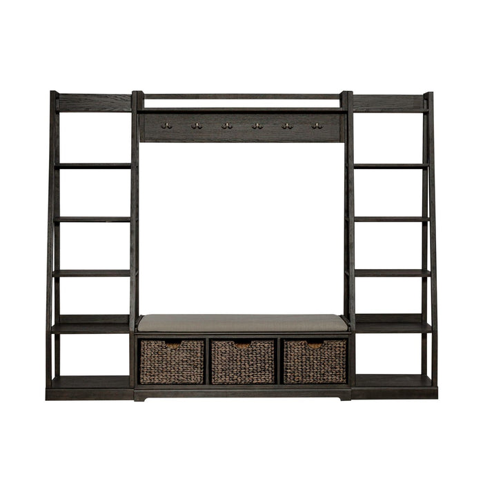 Mill Creek - 3 Piece Wall Unit Set - Dark Brown