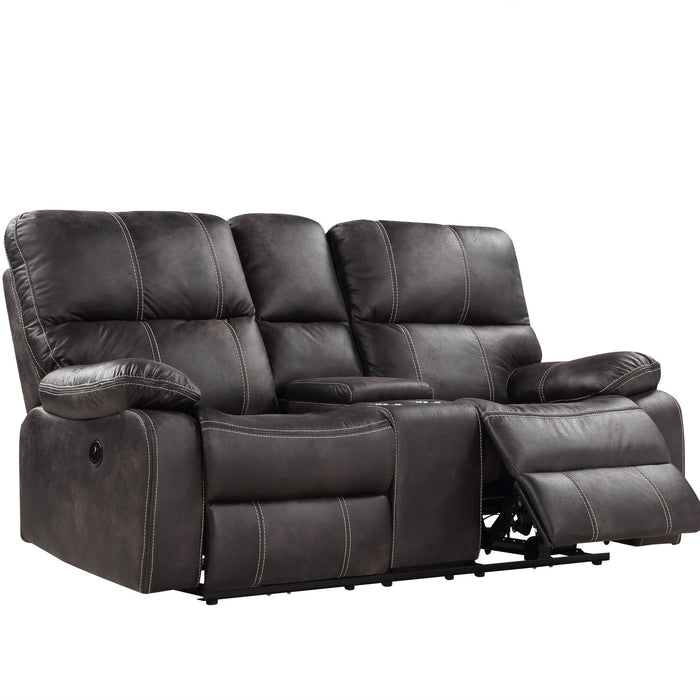 Jessie James - Power Loveseat - Dark Graphite