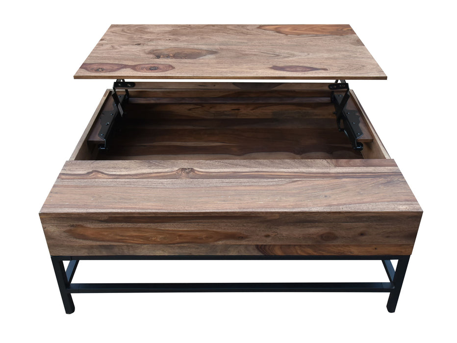 Springdale II - Lift Top Cocktail Table - Nut Brown