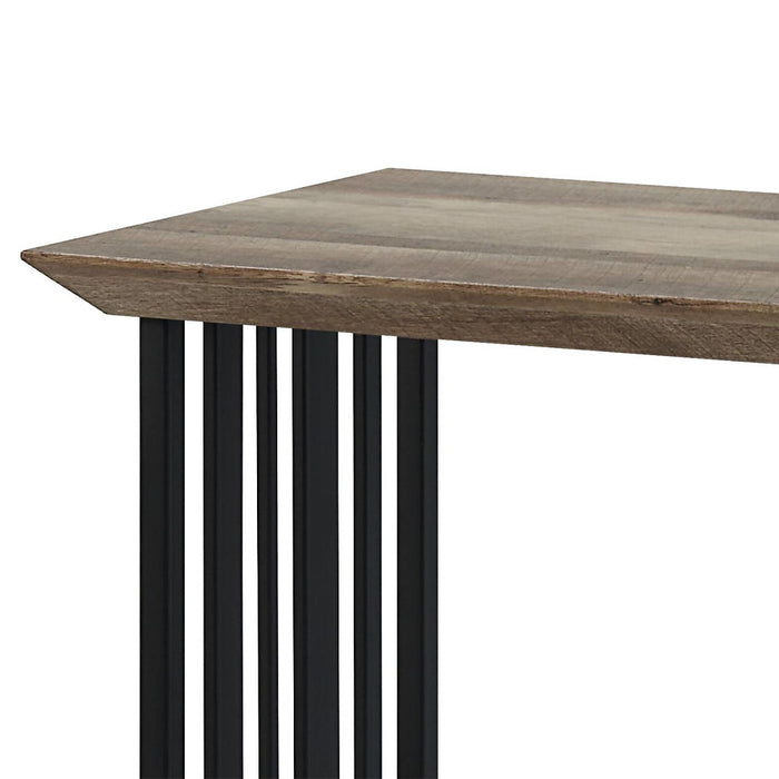 Zudora - Sofa Table - Antique Oak & Black