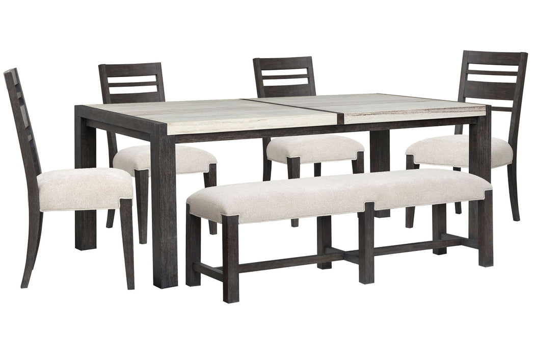Plum Creek - 6 Piece Rectangular Dining Table Set