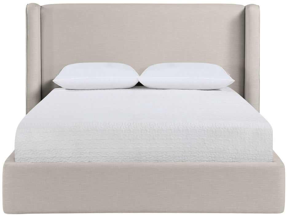 Kendall - Linen Textured Fabric Upholstered Bed