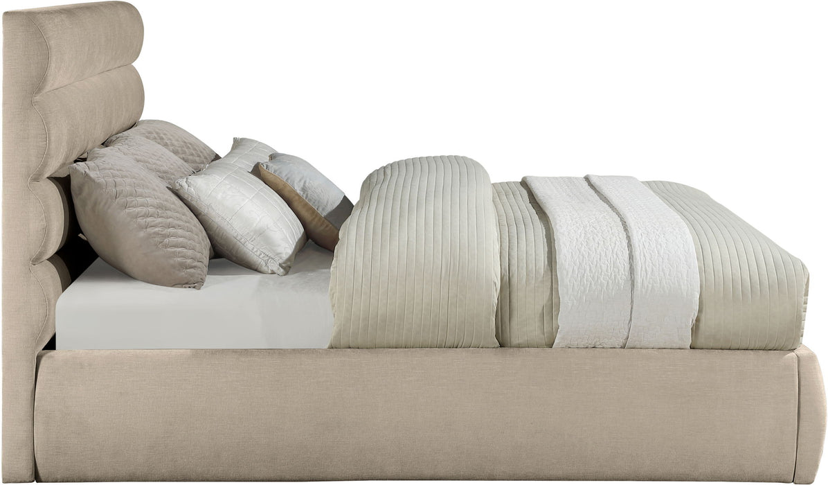 Adam - Chenille Fabric Bed With 52" Headboard