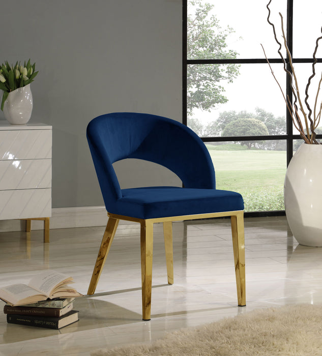 Roberto - Dining Chair with Gold Legs