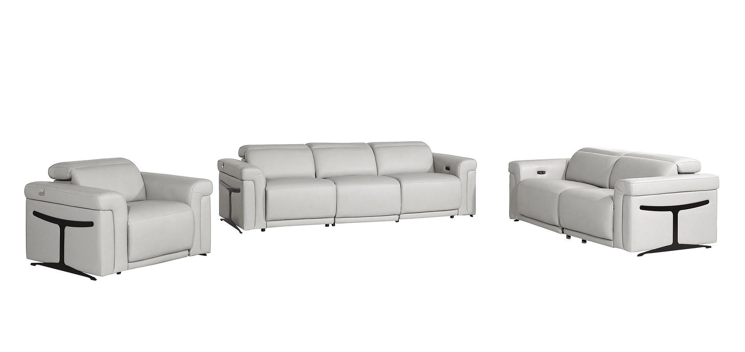 1126 - 6-Piece Modular Power Reclining Sofa, Loveseat & Chair Set In With 6 Power Recliners & Power Headrests