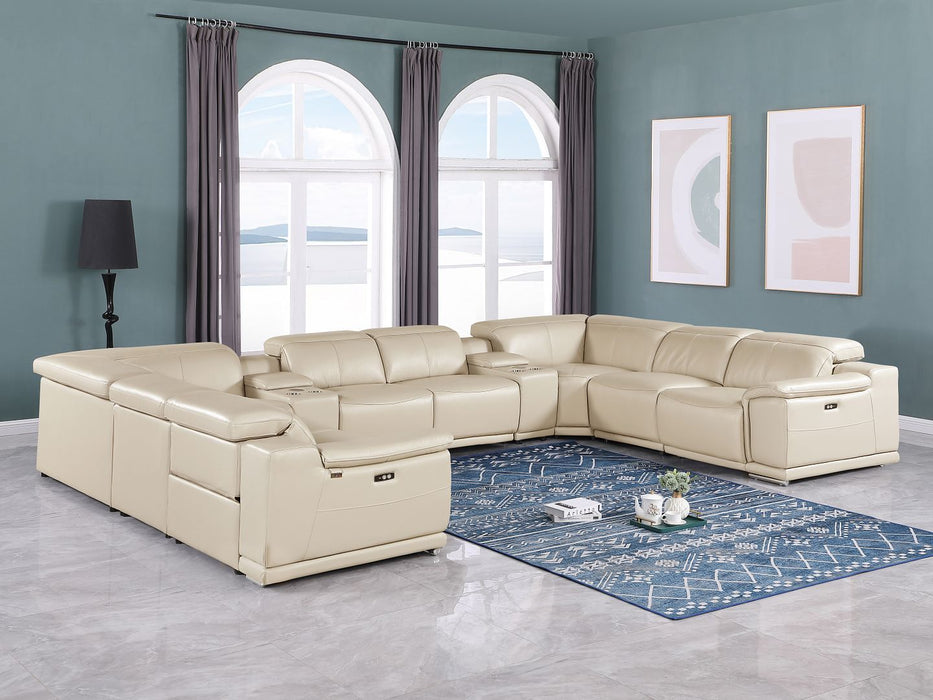 9762 - 10-Piece U Shaped Sectional Sofa With 4 Power Recliners