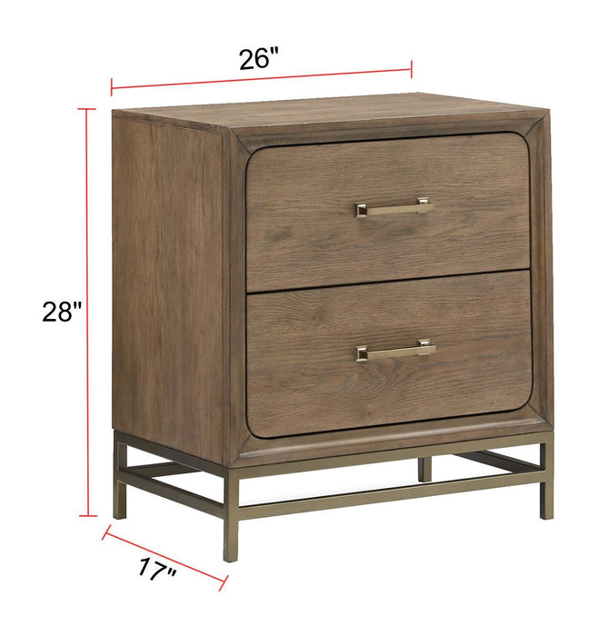 Lindon - Drawer Nightstand - Belgian Wheat