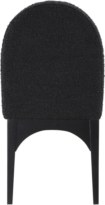 Waldorf - Boucle Dining Side Chair With Black Legs