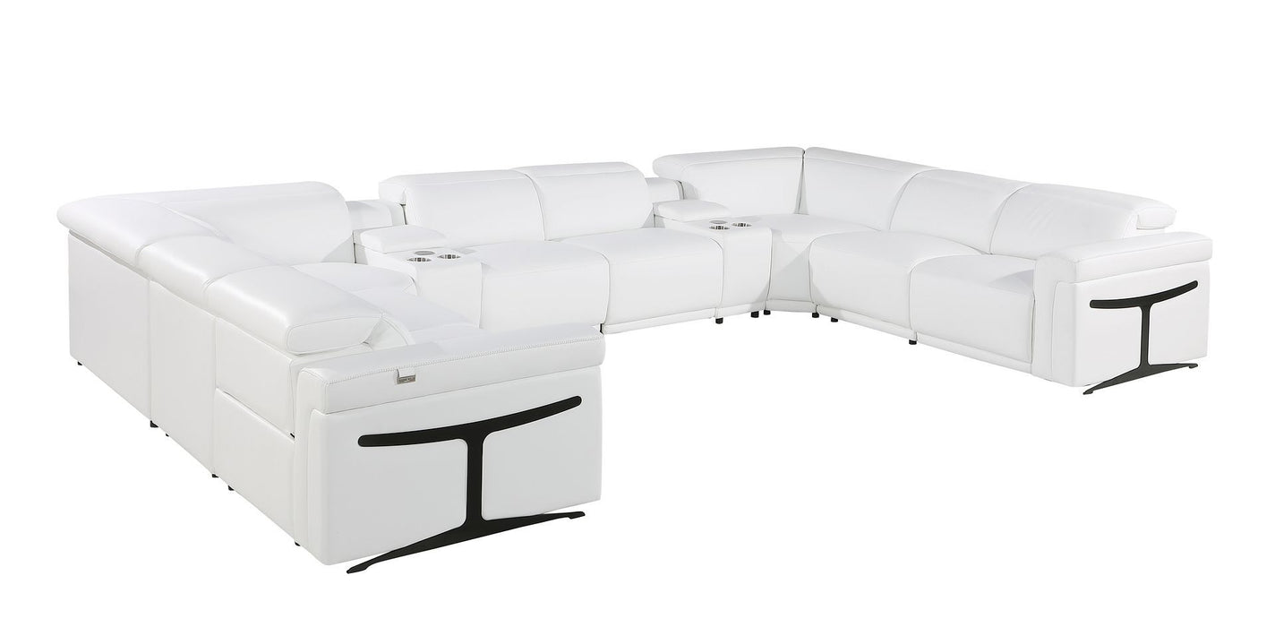 1126 - 10-Piece U-Shaped Sectional Sofa In With 4 Power Recliners & Power Headrests