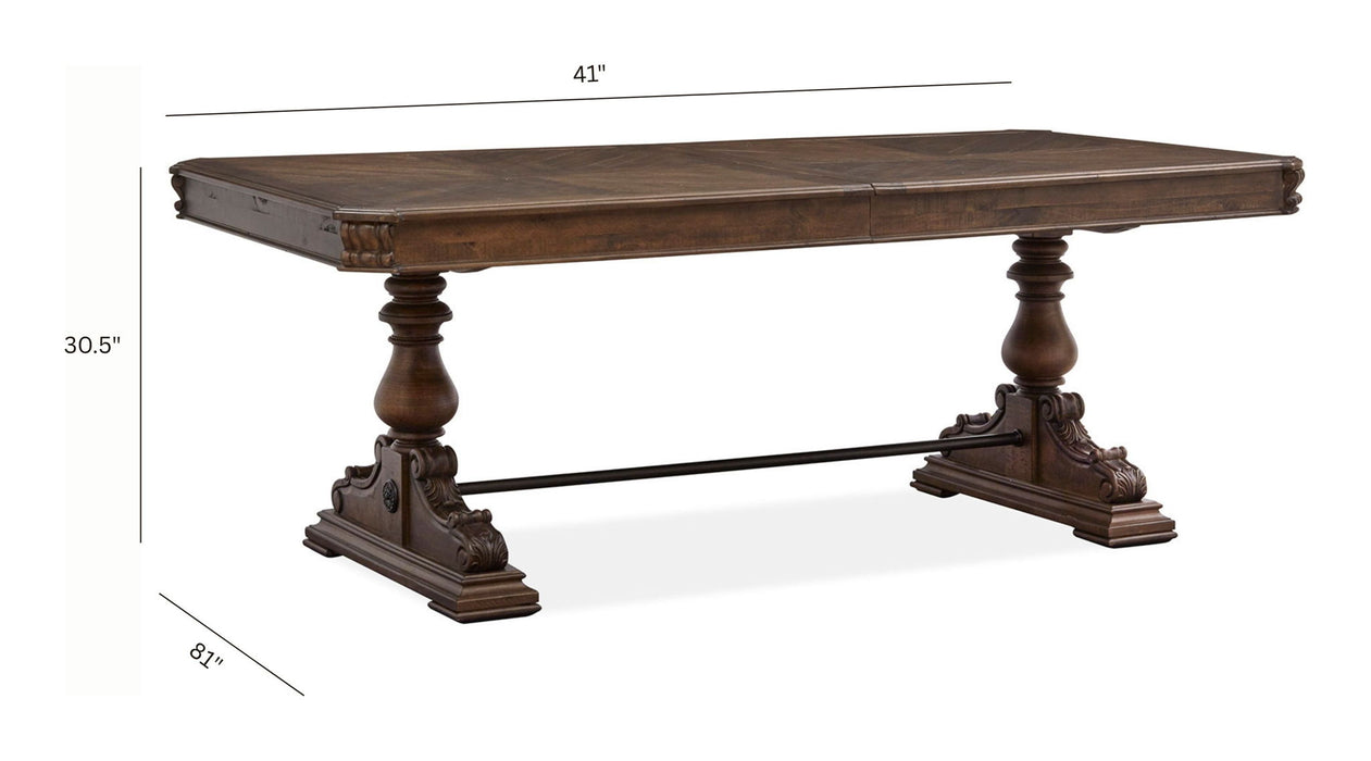 Durango - Trestle Dining Table - Willadeene Brown