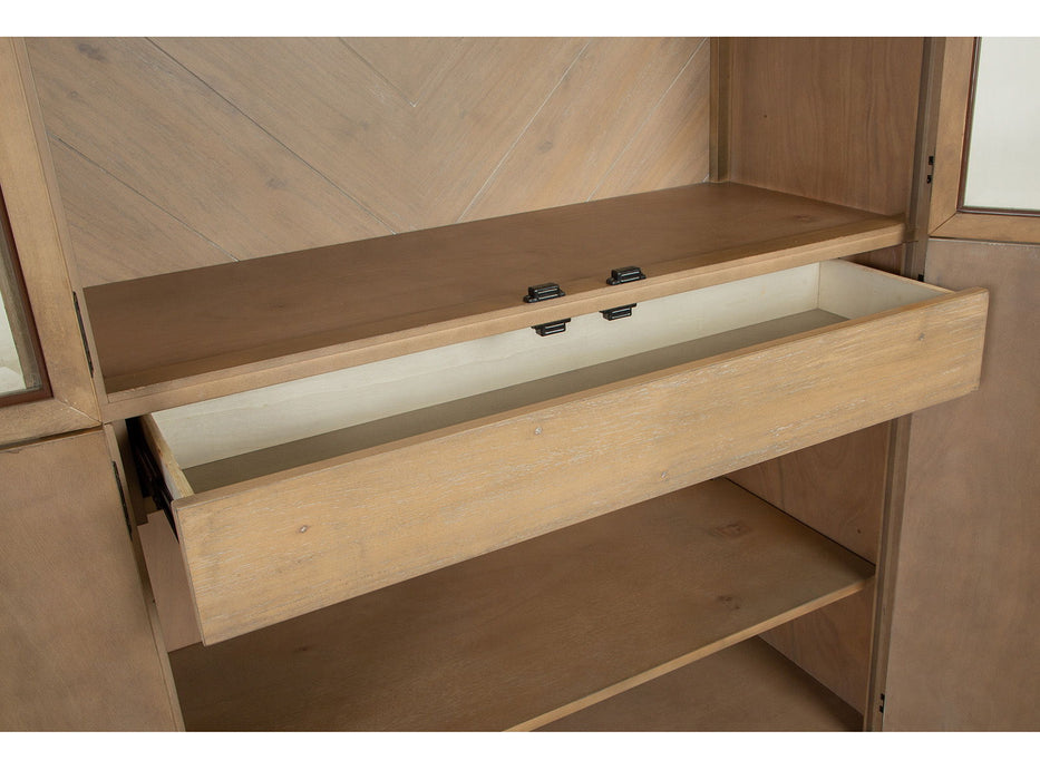 Ainsley - Display Cabinet - Cerused Khaki