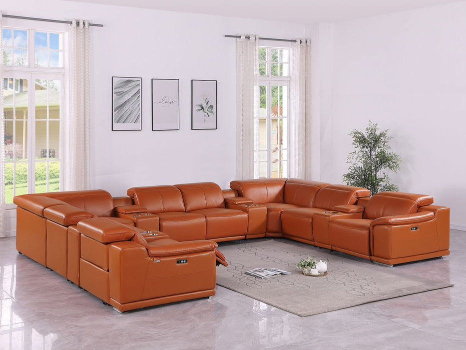 9762 - 12-Piece U-Shaped Sectional Sofa With 4 Power Recliners