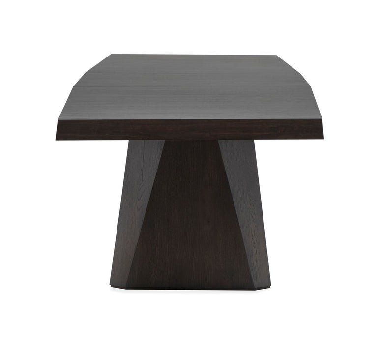 Tauren - Extendable Double Pedestal Dining Table - Coffee Bean