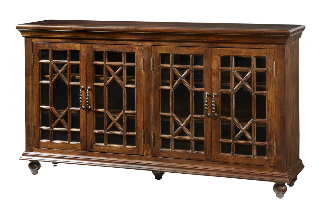 Maddie - Four Door Credenza - Tonse Brown