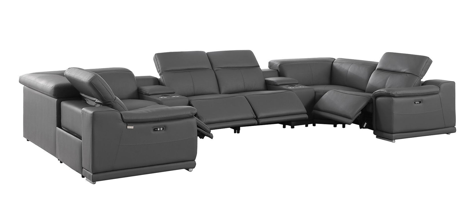 9762 - 8-Piece U-Shaped Sectional Sofa With 4 Power Recliner