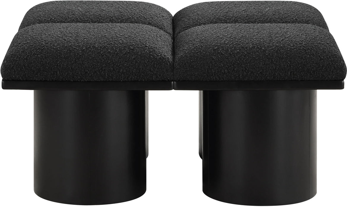 Pavilion - 4 Piece Modular Bench With Black Base