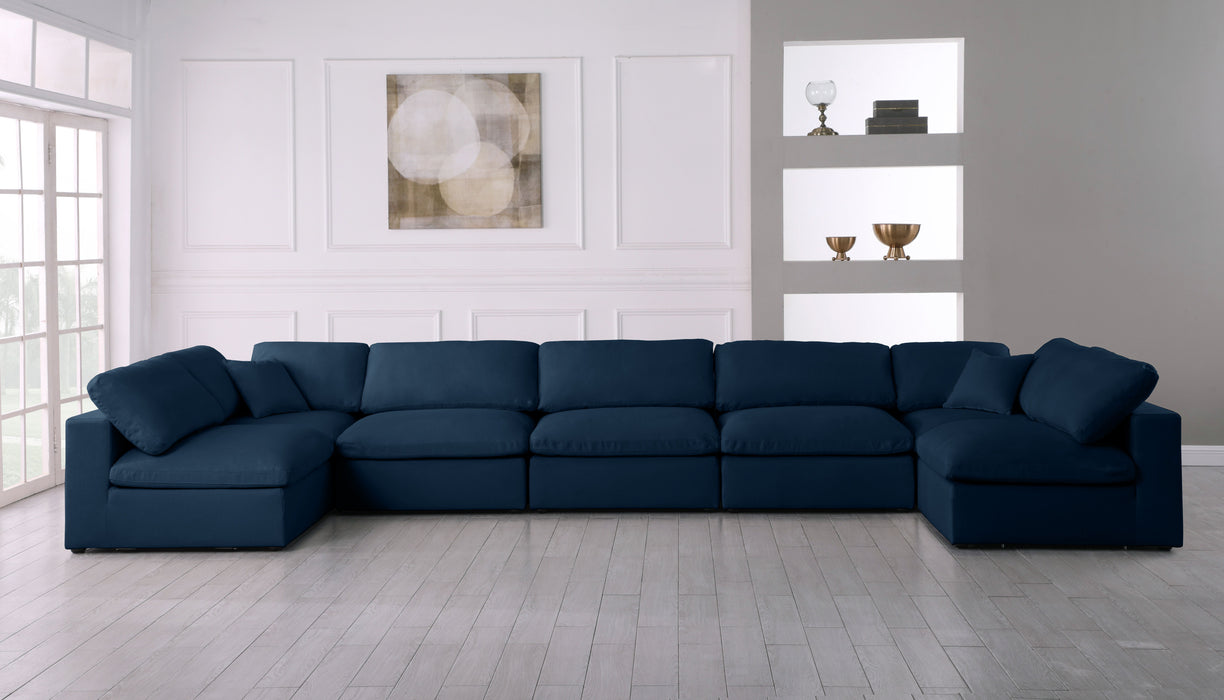 Plush - Velvet Standart Comfort Modular Sectional - Navy