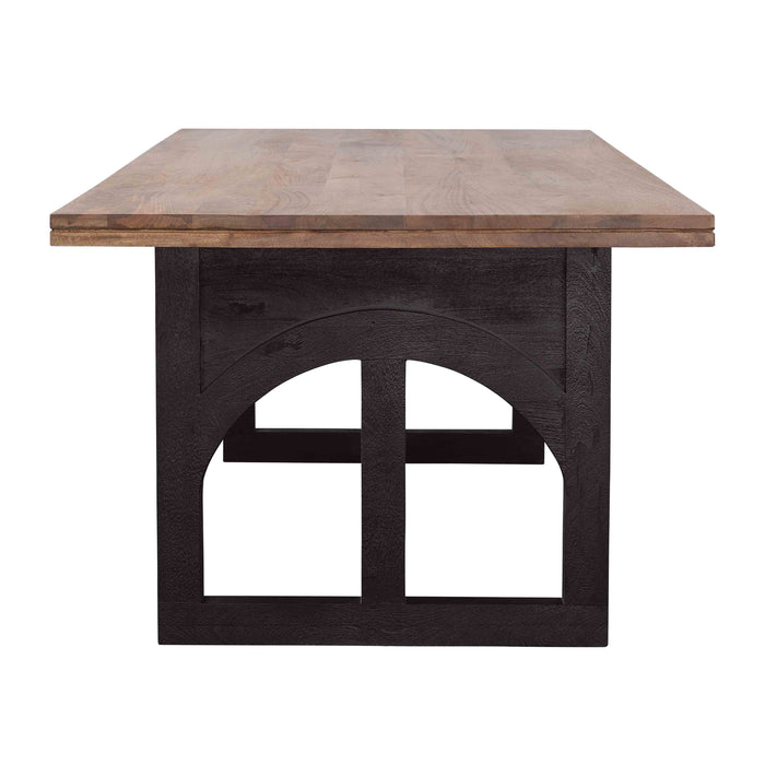 Gateway - Dining Table - Natural / Nightshade Black