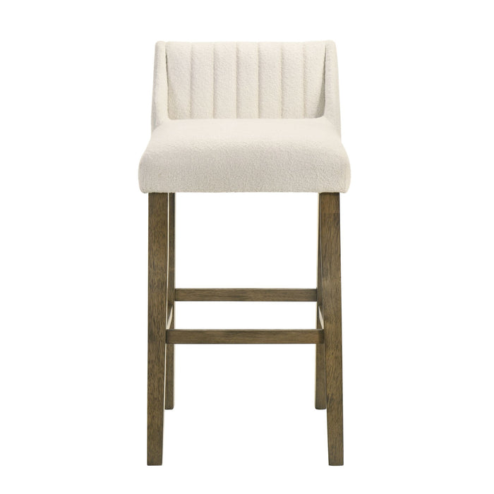 Fauna - Modern Transitional Wood Bar Height Kitchen Bar Stool